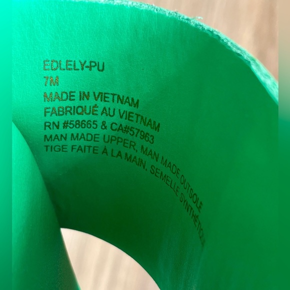 OPEN EDIT Lely Slide Sandal - Green Vibrant Size 7 NWT - Picture 4 of 4